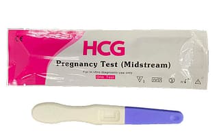 HCG الحمل اختبار منتصف الطريق