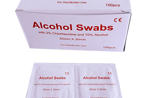 AIcohol Swabs with 2% Chlorhexidine and 70% Alcohol