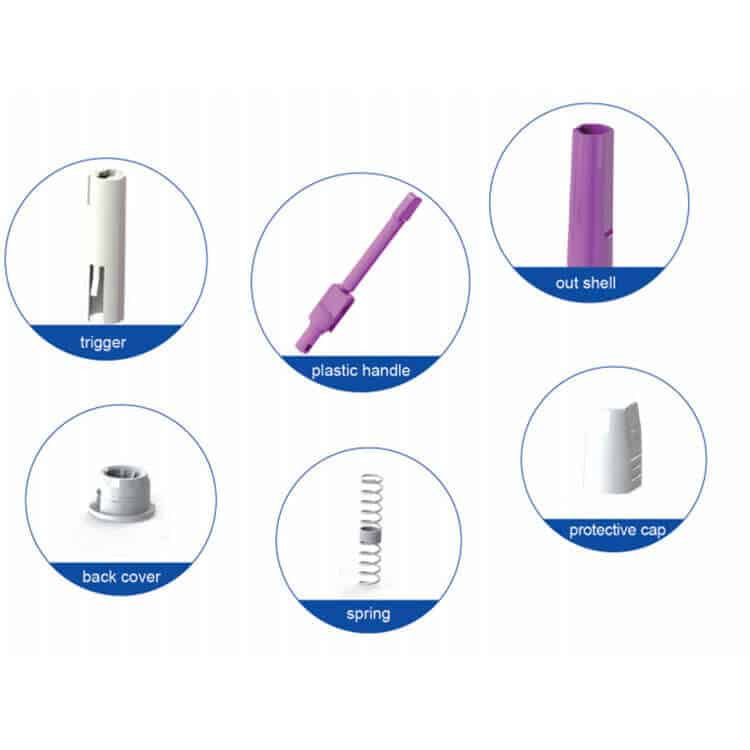 Contact activated Safety blood Lancet Pen Type 3