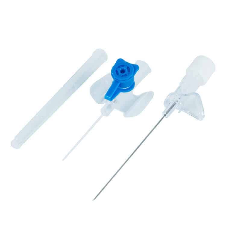 IV Cannula with Injection valveWings 2